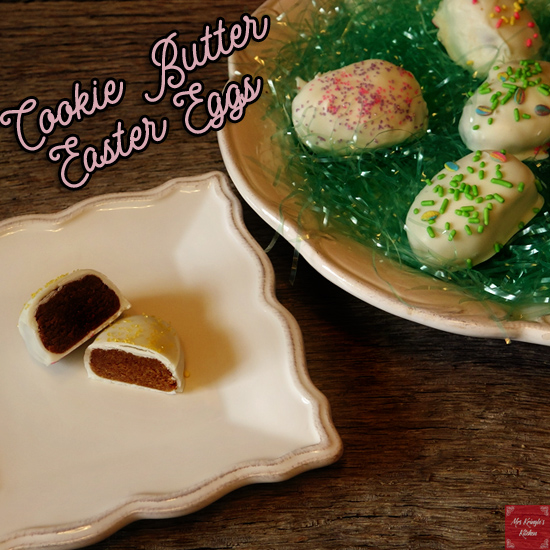 cookie butter, biscoff, speculoos, easter, easter eggs, homemade easter candy