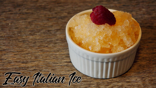 how to make italian ice, easy italian ice, lemonade, raspberry, ramekin