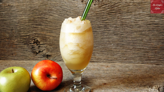Frozen Apple Cider, frozen fall drink, fall beverage, Apple Cider Slush, homemade icee